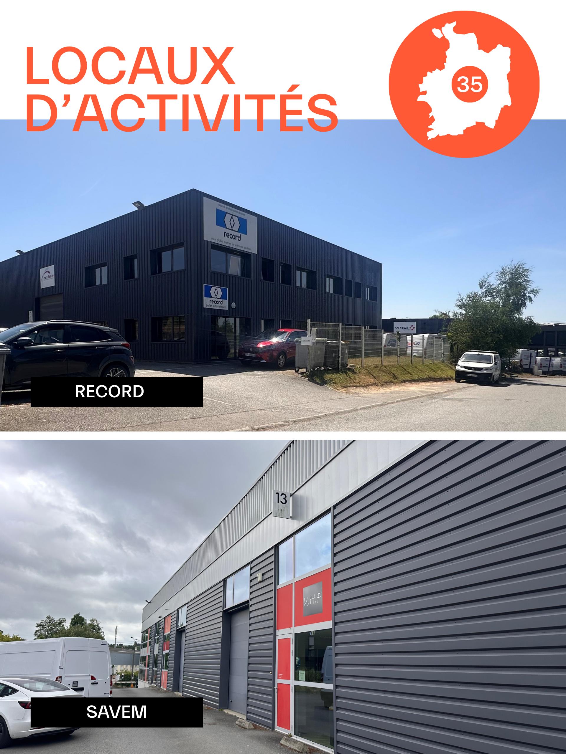 Locaux D'activités Location RECORD et SAVEM_Juillet 2025