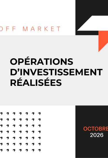 Opération d'investissement réalisées